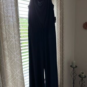 Simply Vera Vera Wang Navy Wide-Leg Jumpsuit